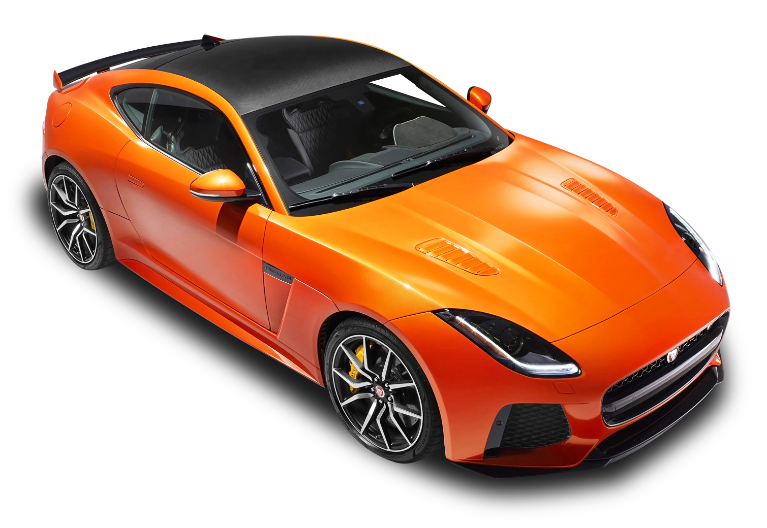 Orange Sports Car Isolated PNG image