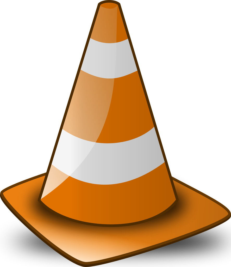 Orange Traffic Cone Illustration PNG image