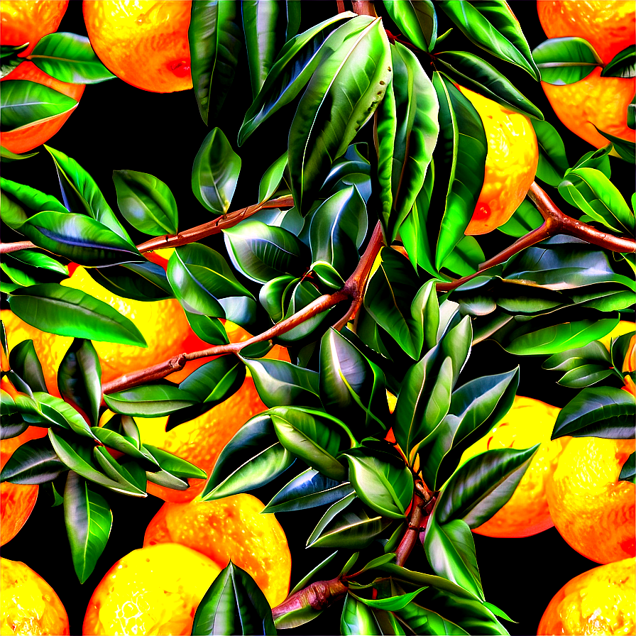 Orange Tree Branch Png 06132024 PNG image