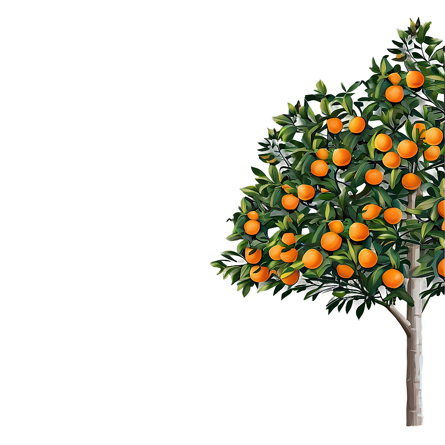 Orange Tree Garden Png Ofn51 PNG image