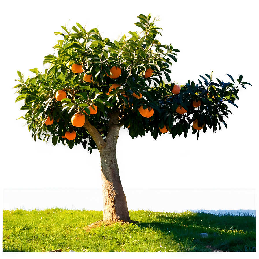 Orange Tree Sunrise Png 06132024 PNG image