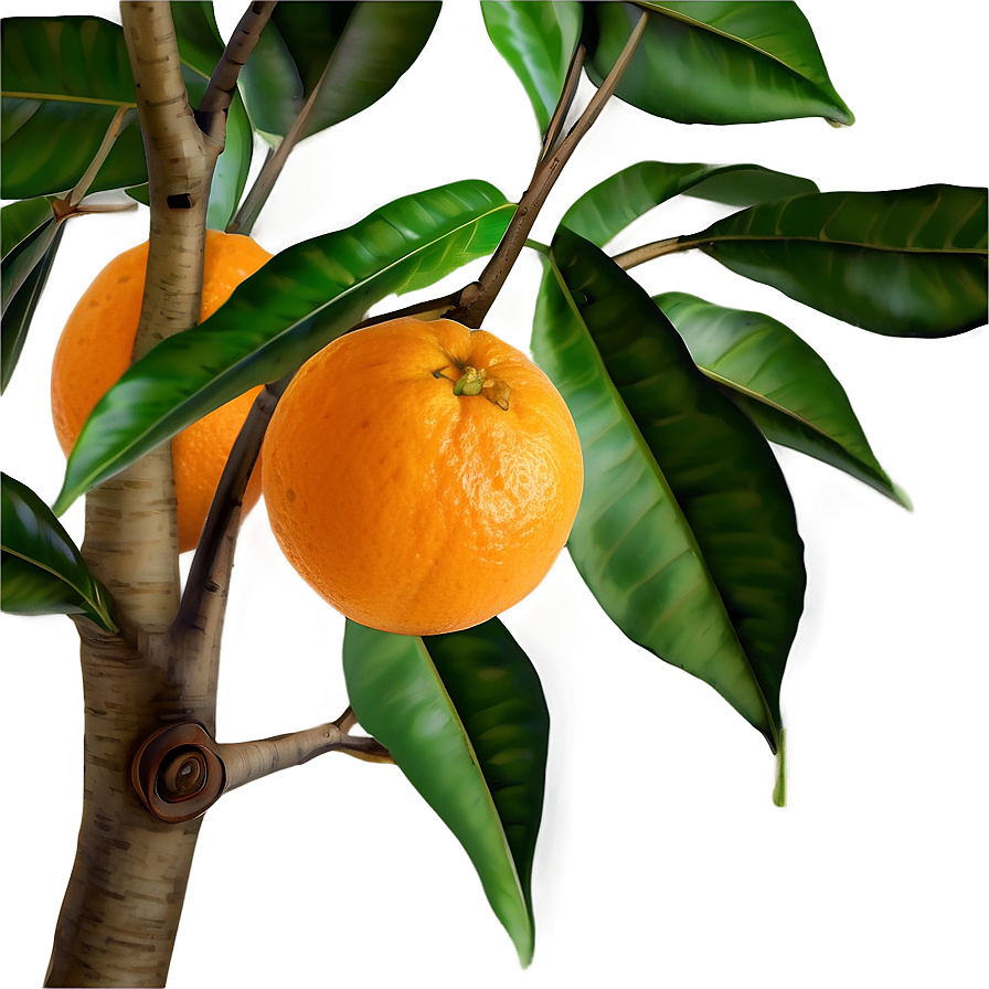 Oranges On Tree Branch Png Fta PNG image