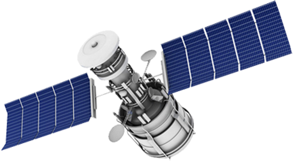 Orbital Satellite Rendering PNG image
