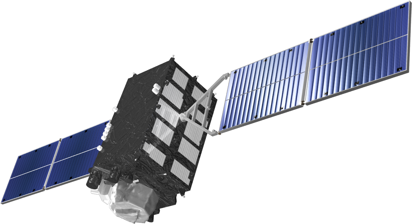 Orbiting Satellite Isolated PNG image