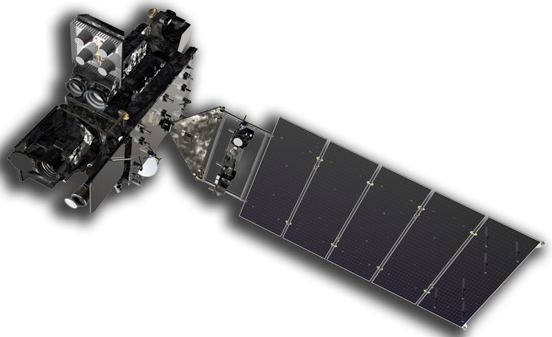Orbiting Spacecraft Isolated PNG image