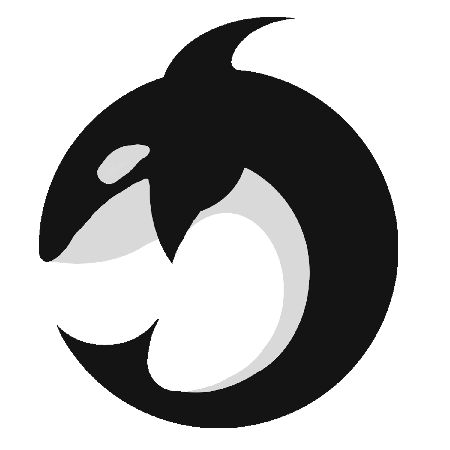 Orca Icon Simple Graphic PNG image