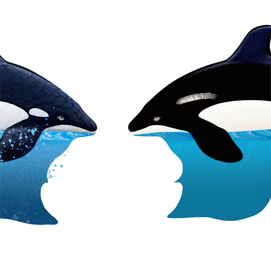 Orca In Aquamarine Sea Png 8 PNG image