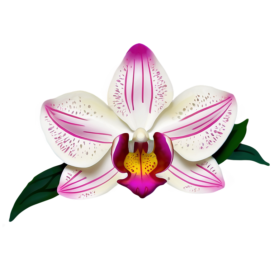 Orchid Flower Cricut Creation Png 06282024 PNG image