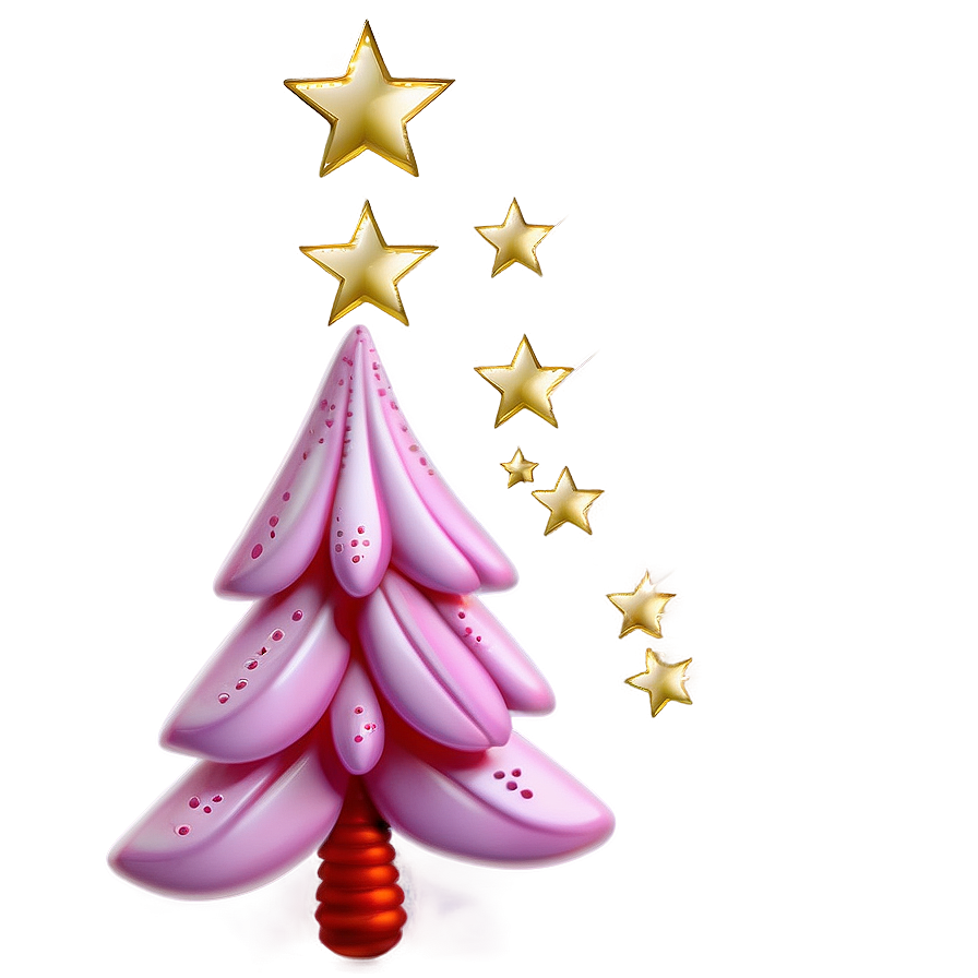 Orchid Pink Christmas Tree Png 06122024 PNG image