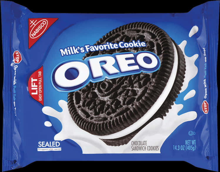Oreo Cookie Package Blue PNG image