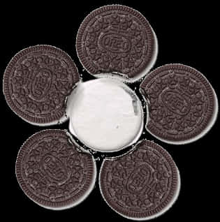 Oreo Cookies Circle Arrangement PNG image