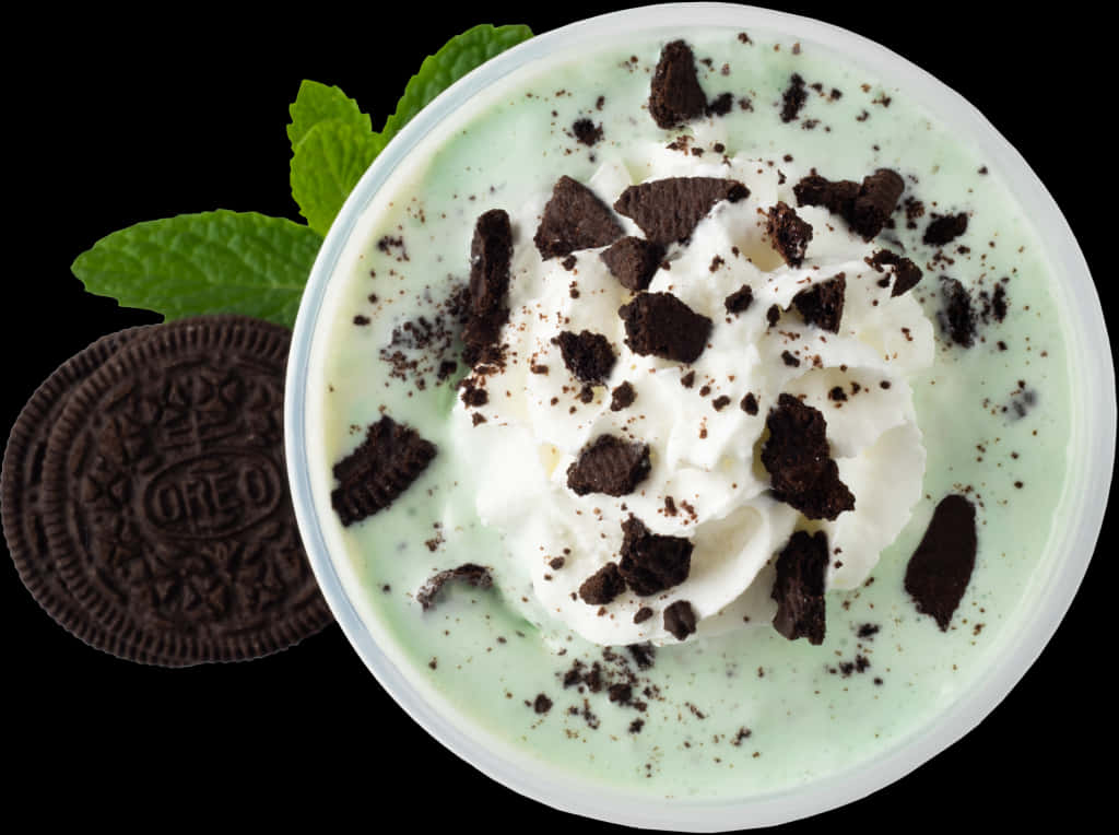 Oreo Mint Dessert Deliciousness PNG image