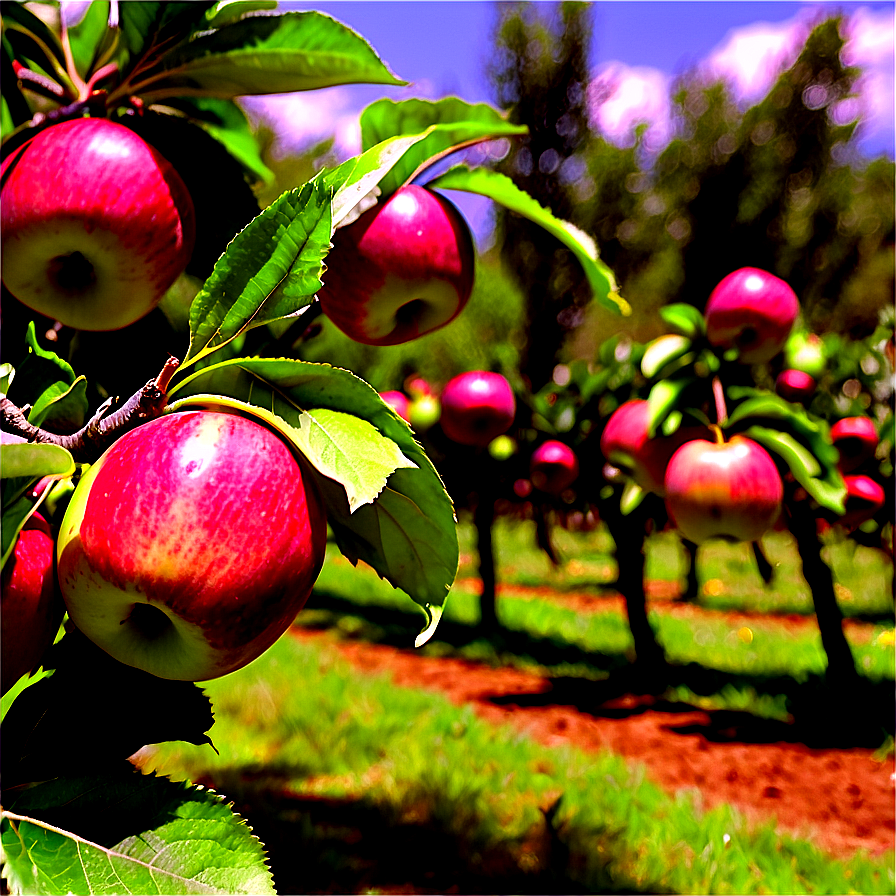 Organic Apple Orchard Png Dic PNG image