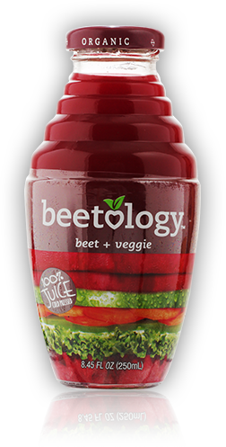 Organic Beetology Beet Veggie Juice Bottle PNG image