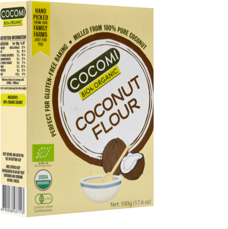 Organic Coconut Flour Package PNG image