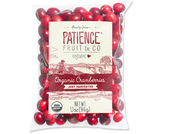 Organic Cranberries Packaging Design PNG image