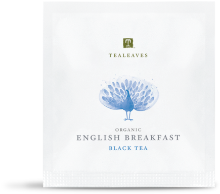 Organic English Breakfast Black Tea Package PNG image