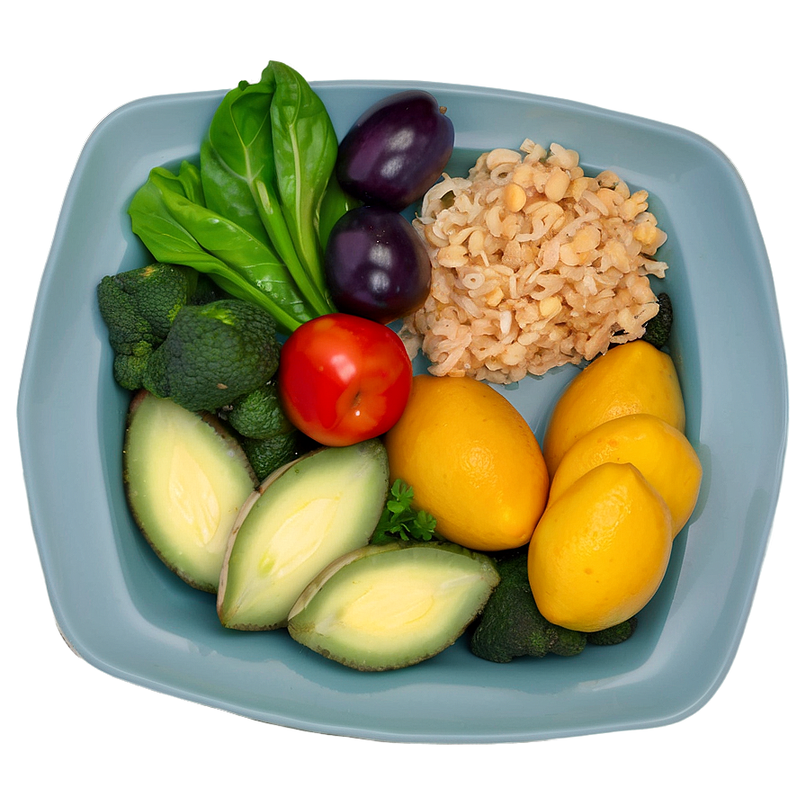 Organic Food Plate Png Lbp PNG image