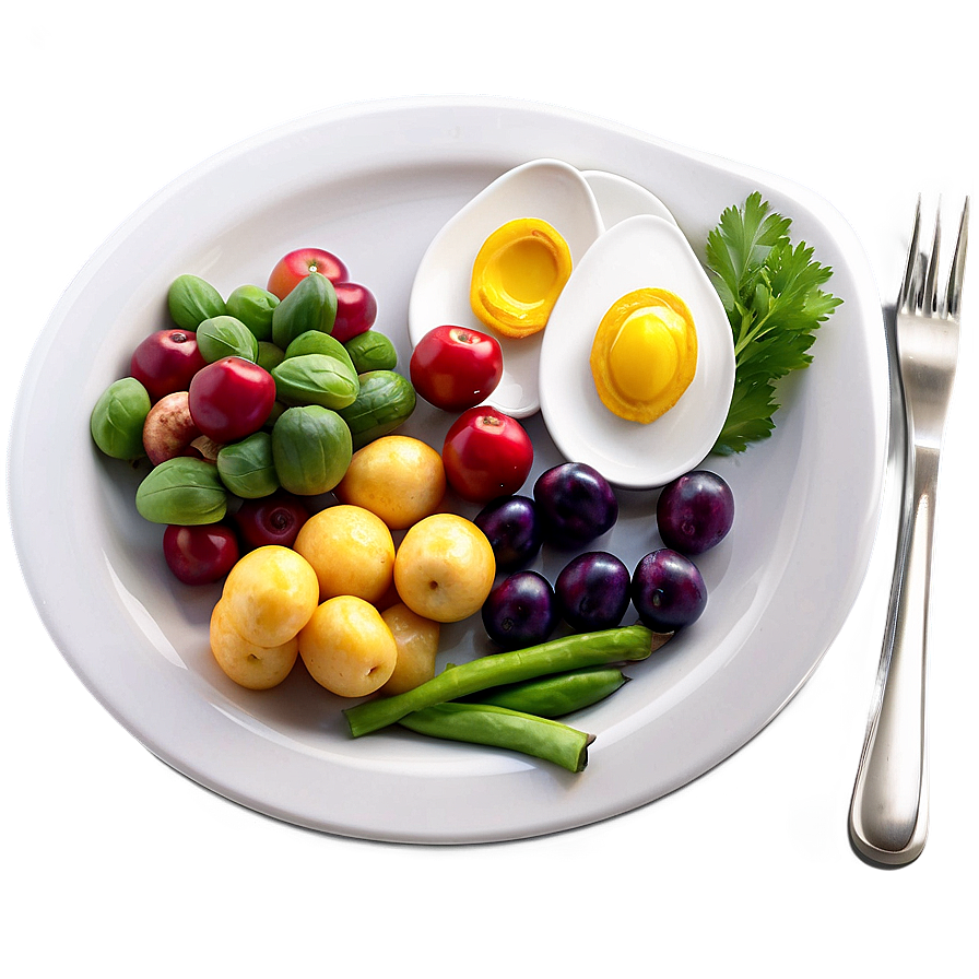 Organic Food Plate Png Oed72 PNG image