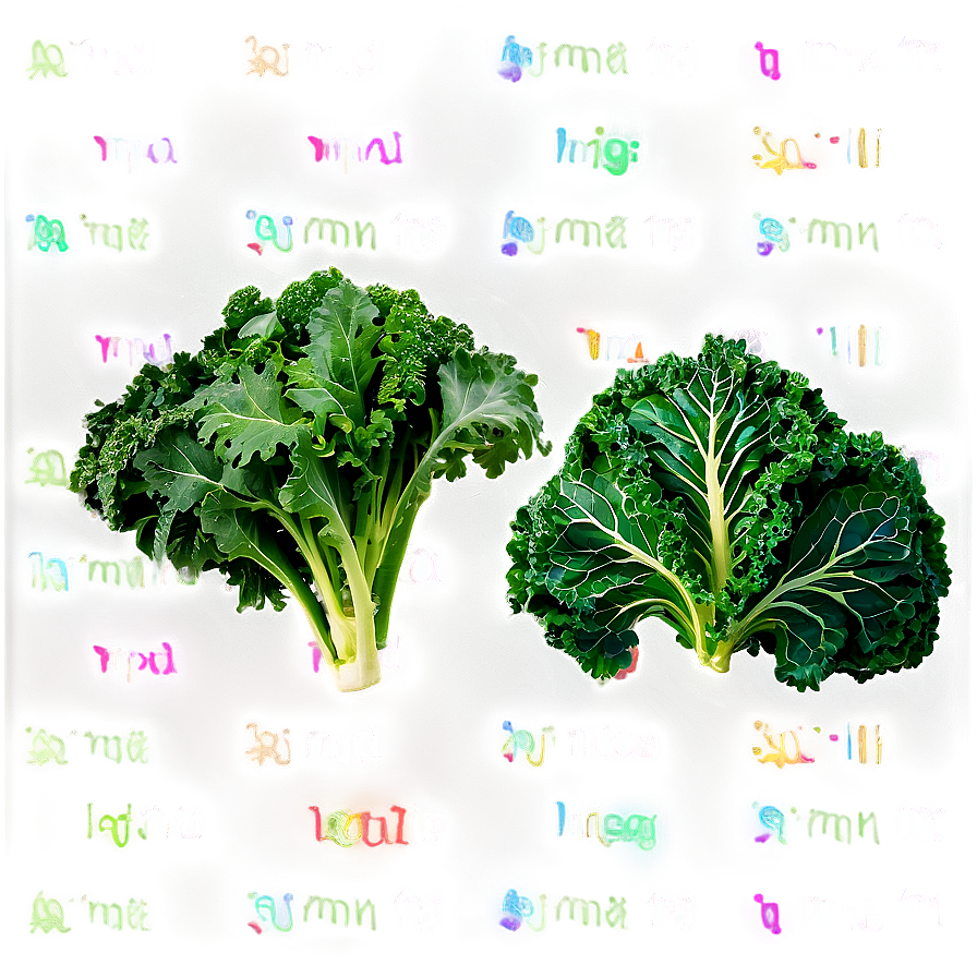 Organic Kale Leaves Bundle Png Pqd PNG image