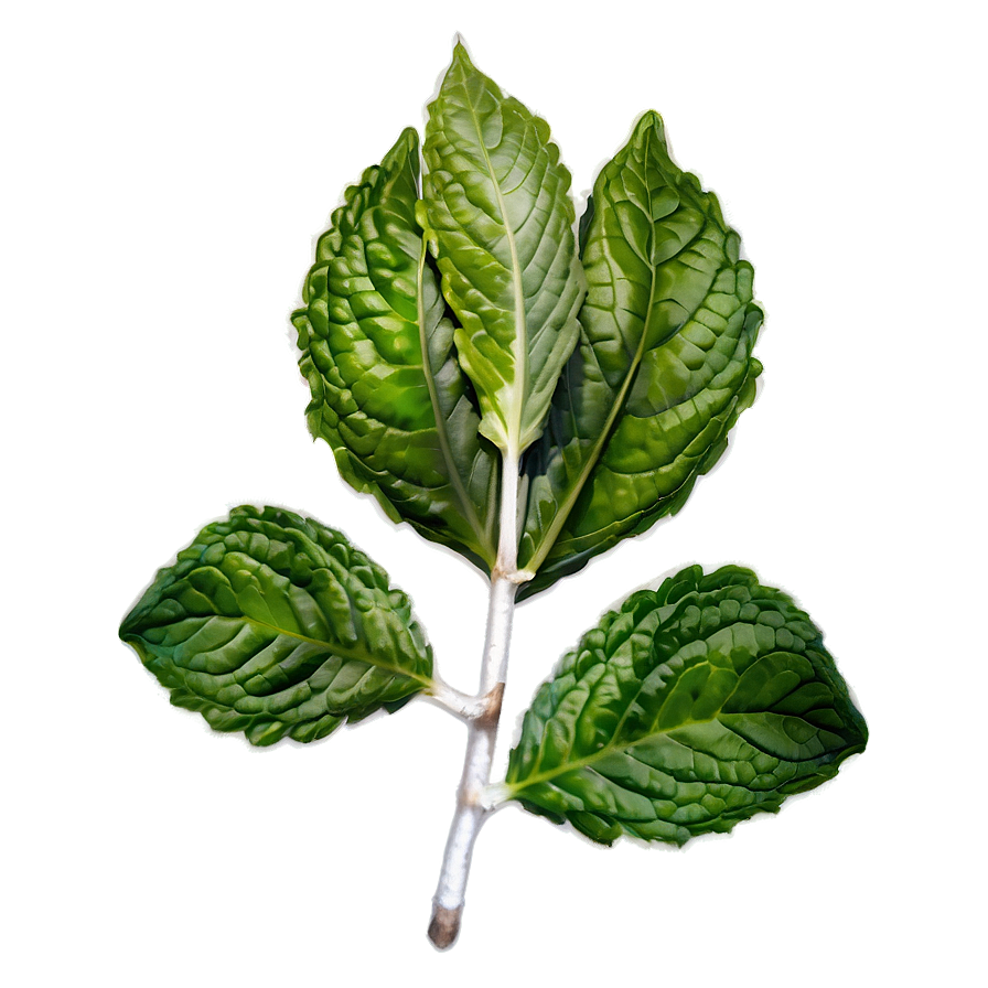 Organic Peppermint Leaves Png Syf PNG image