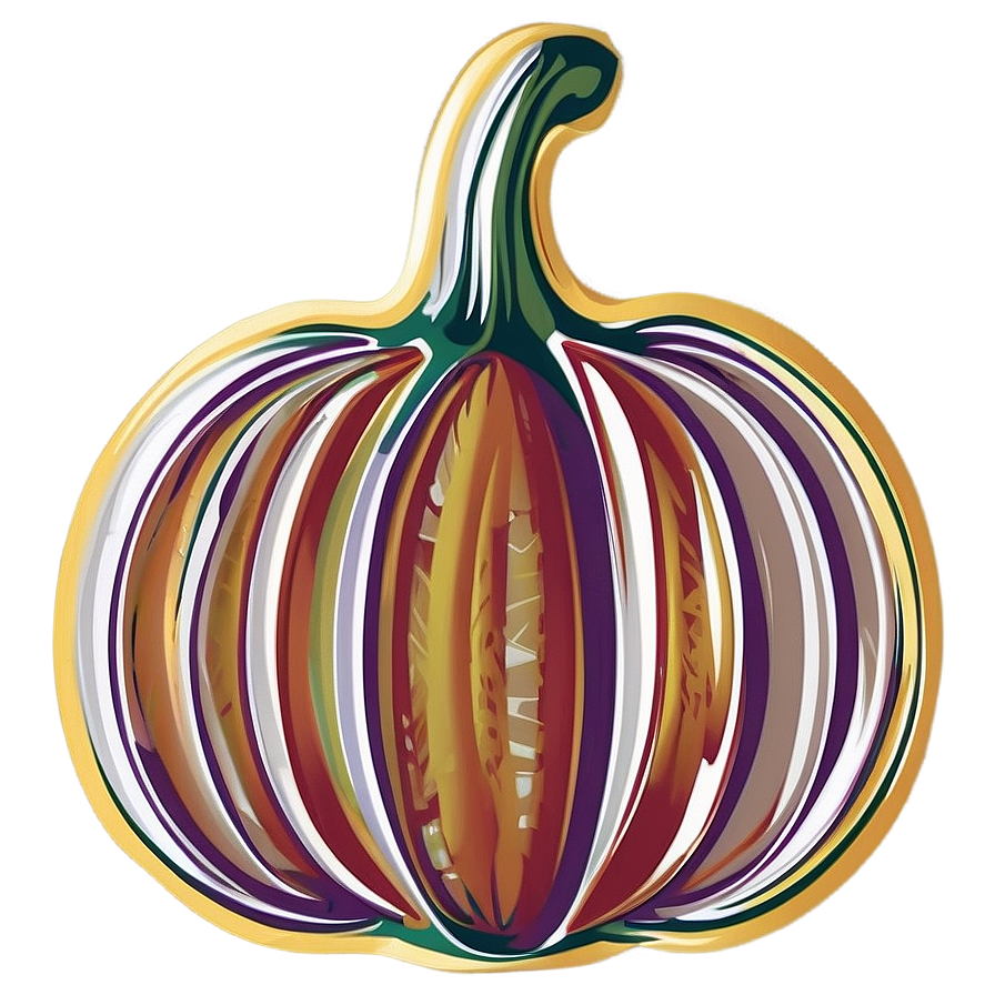 Organic Pumpkin Outline Shape Png Hpg5 PNG image