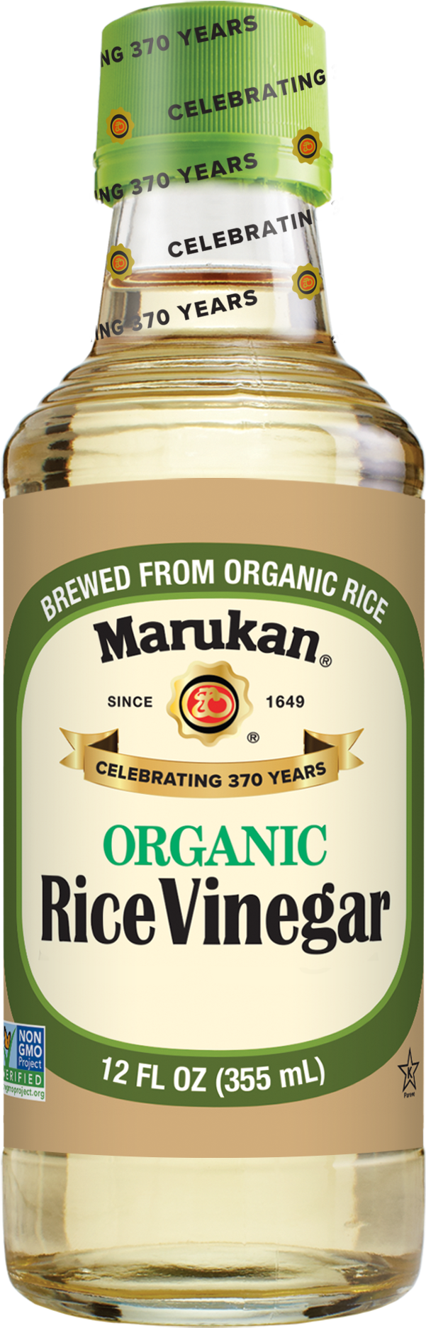 Organic Rice Vinegar Bottle Marukan PNG image