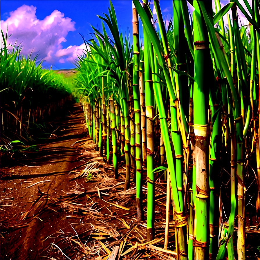 Organic Sugarcane Field Png Pqv PNG image