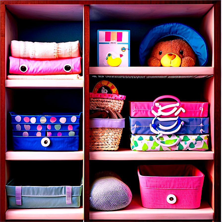 Organized Baby Nursery Closet Png 32 PNG image