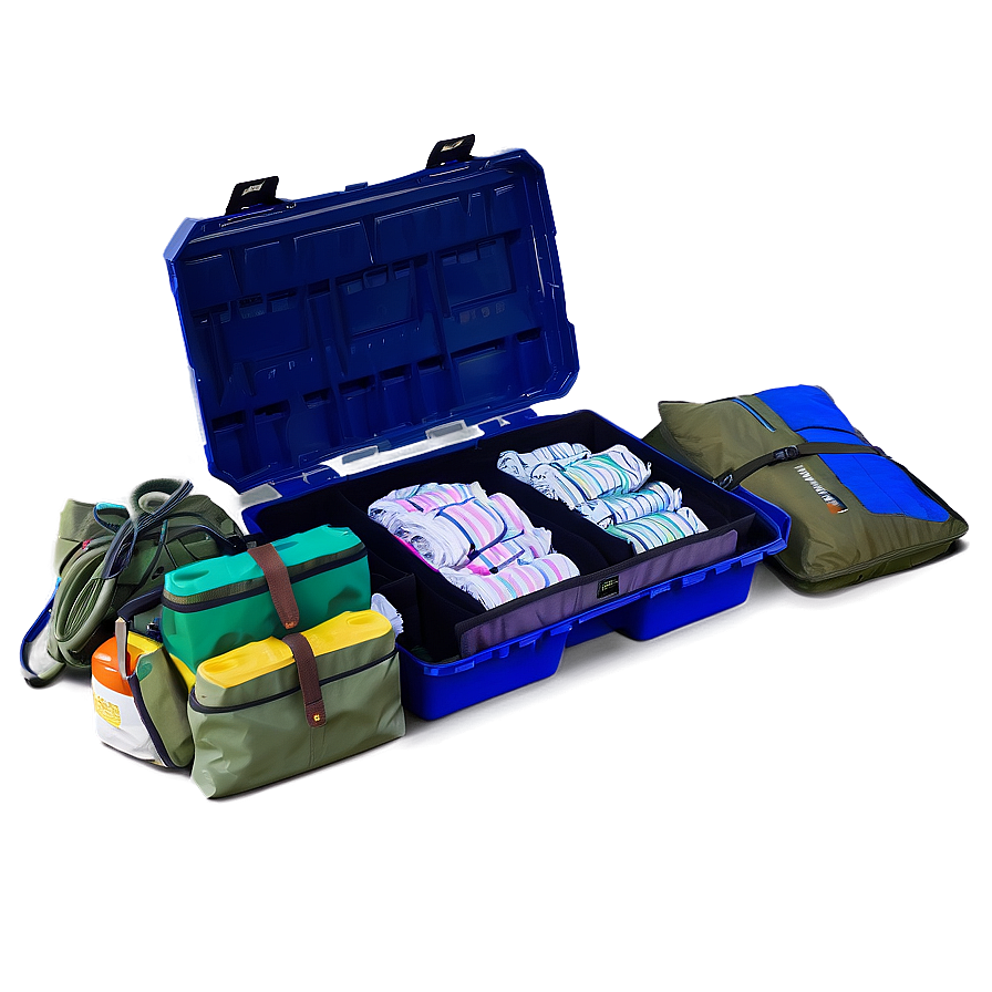 Organized Camping Equipment Box Png 06212024 PNG image