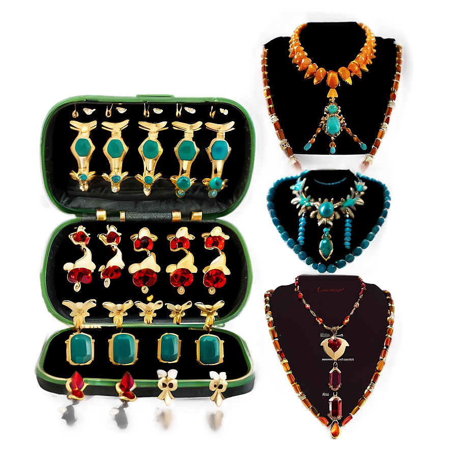 Organized Jewelry Collection Png Ovy3 PNG image