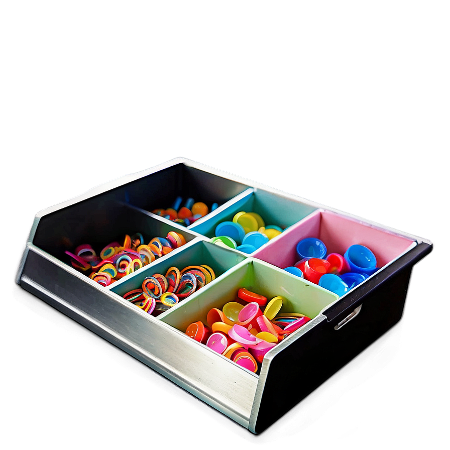 Organized Party Supplies Drawer Png 06212024 PNG image