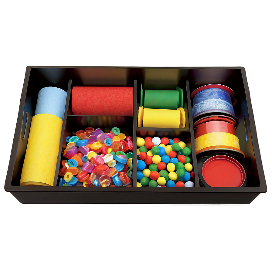 Organized Party Supplies Drawer Png 55 PNG image