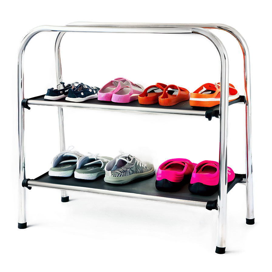 Organized Shoe Rack Png 06212024 PNG image