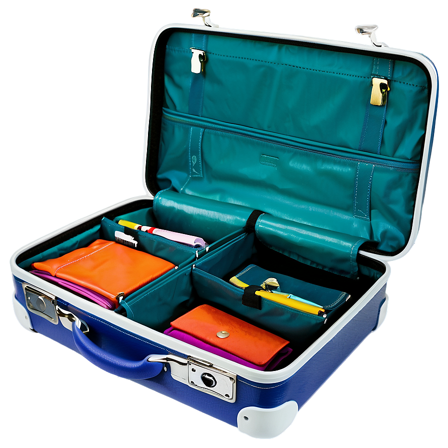 Organized Travel Suitcase Png 06212024 PNG image