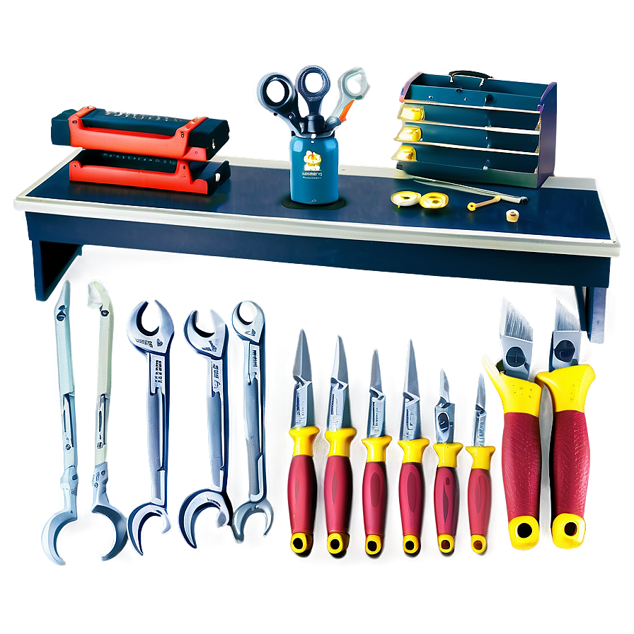 Organized Workbench Tools Png 06212024 PNG image