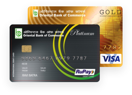 Oriental Bank Commerce Debit Cards PNG image