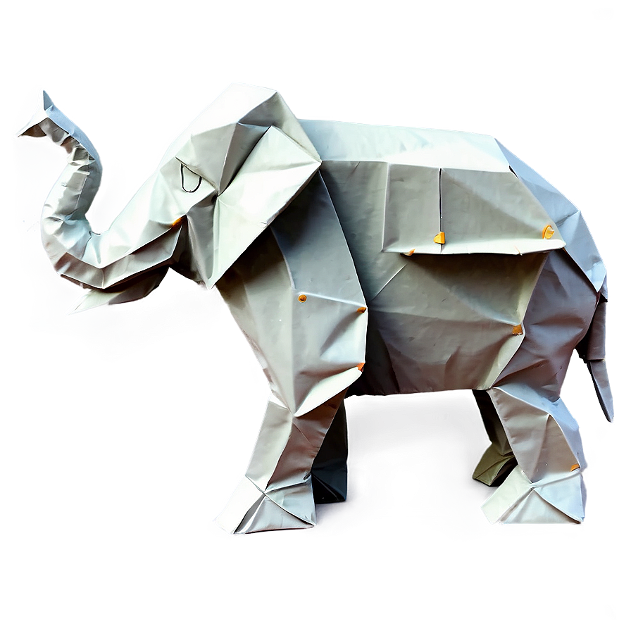 Origami Elephant Figure Png Ilp PNG image