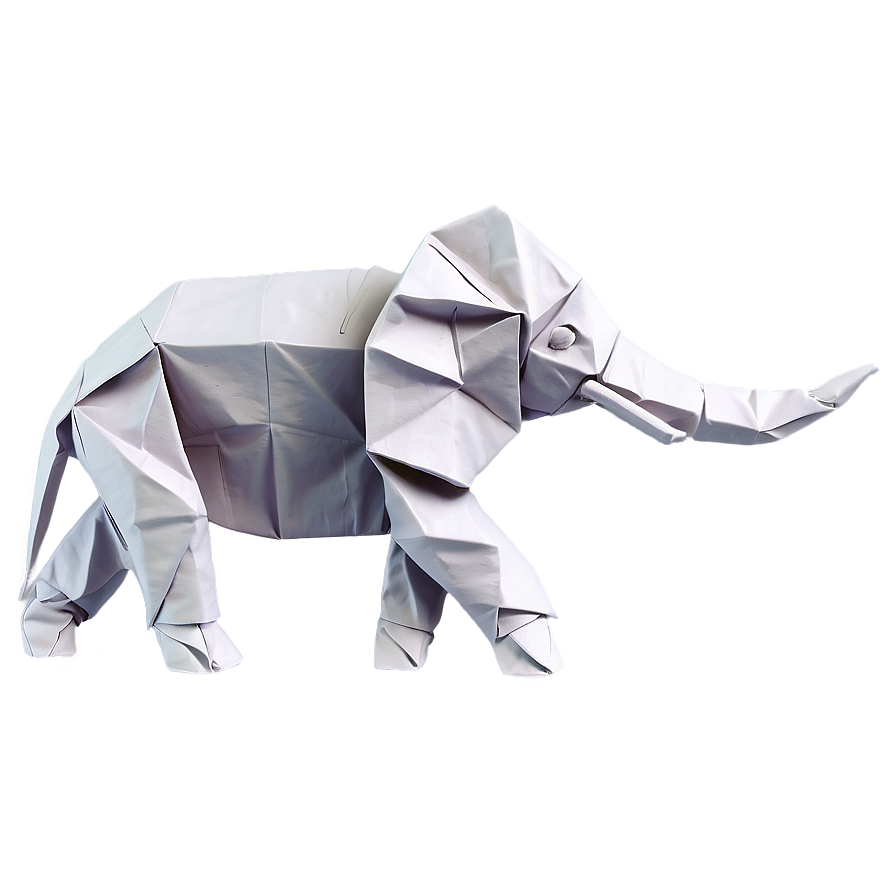Origami Elephant Figure Png Mqh PNG image