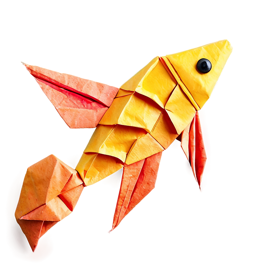 Origami Fish Art Png Grr36 PNG image