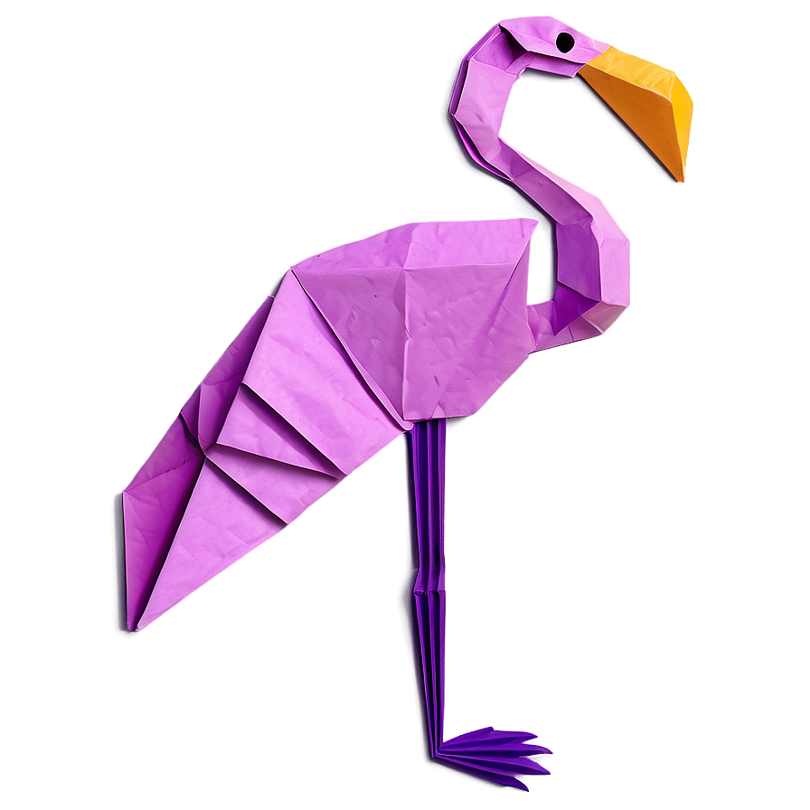 Origami Flamingo Design Png Ccb64 PNG image