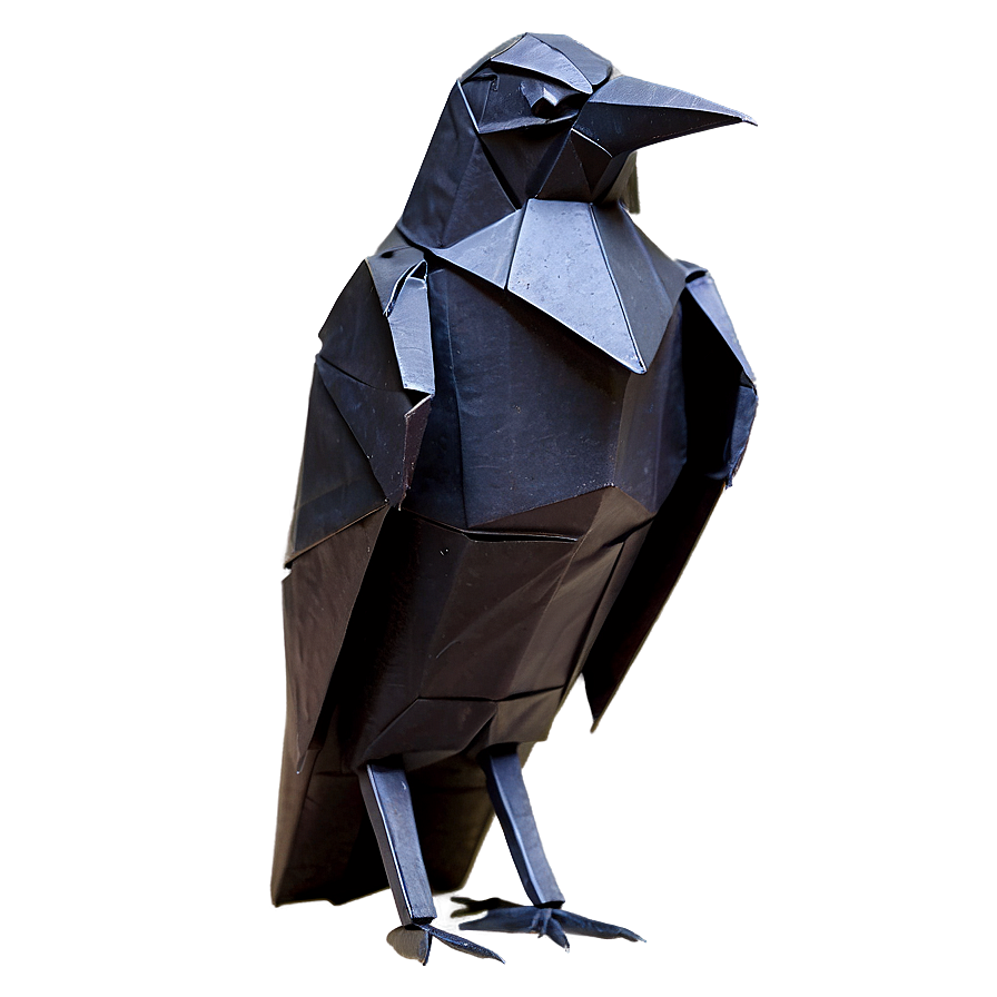 Origami Raven Figure Png Bxb22 PNG image