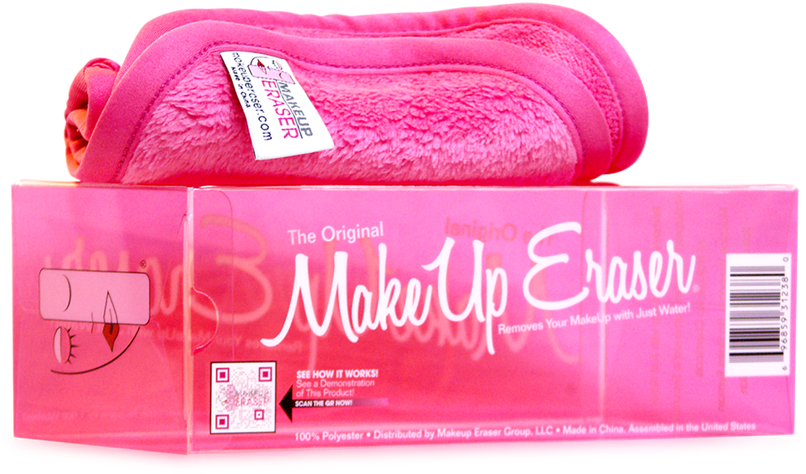 Original Makeup Eraser Pink Toweland Packaging PNG image