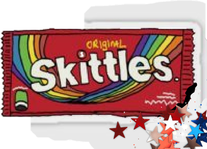 Original Skittles Package Design PNG image