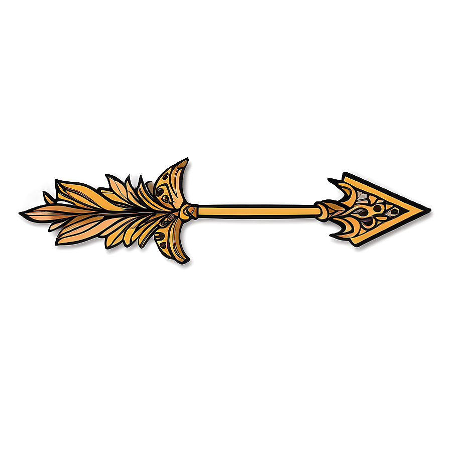 Ornamental Arrow Doodle Png 06122024 PNG image