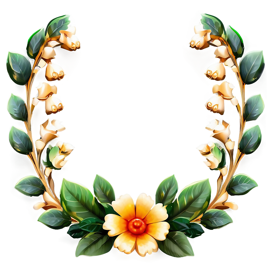 Ornamental Floral Divider Png Qjy PNG image