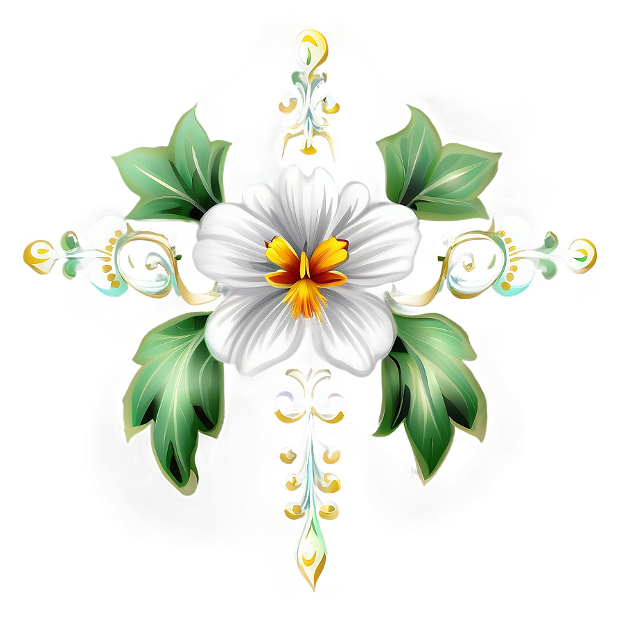 Ornamental Flower Drawing Png 06272024 PNG image