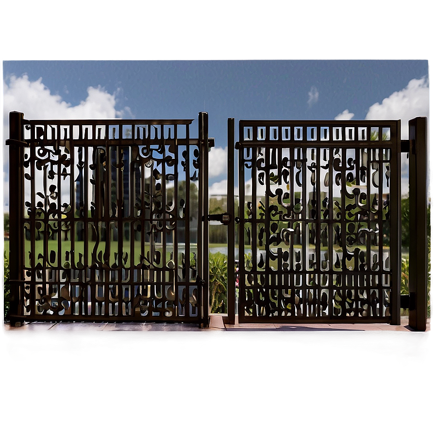 Ornamental Steel Gate Png 05242024 PNG image