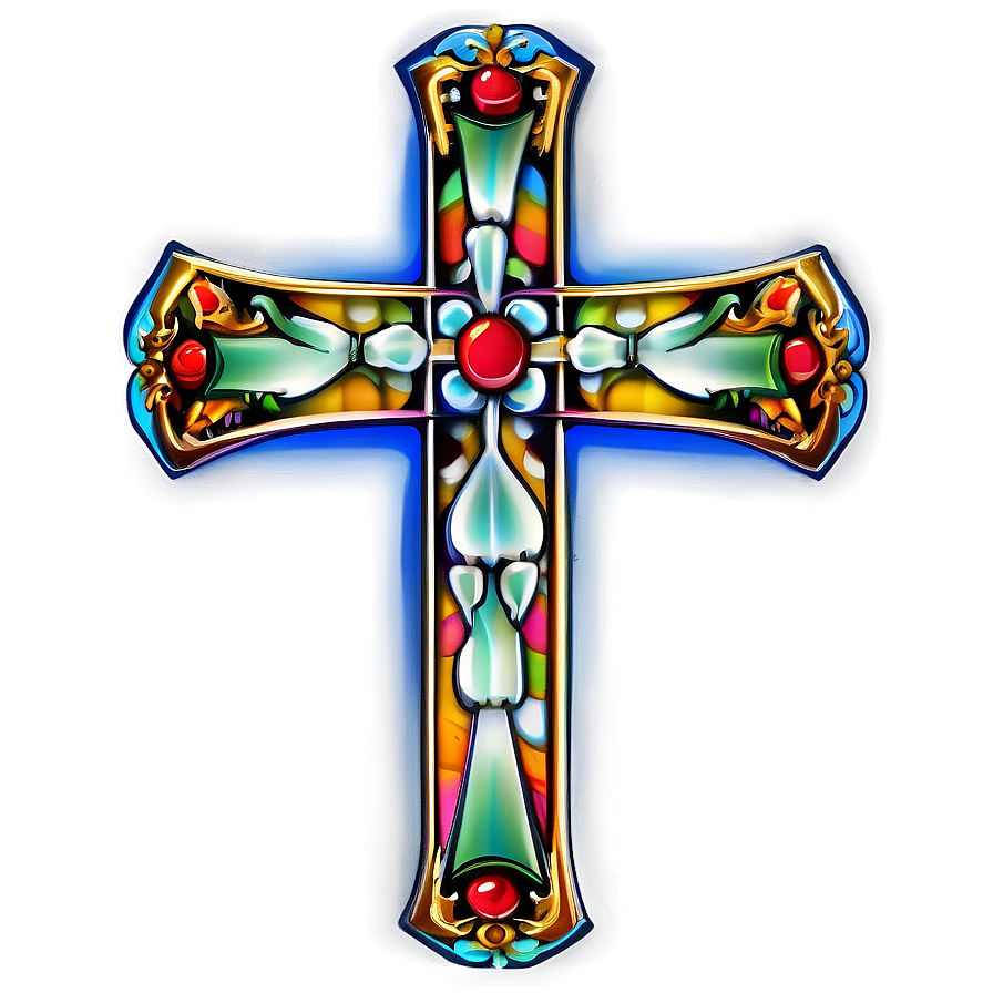 Ornate Catholic Cross Clipart Png Bnb13 PNG image