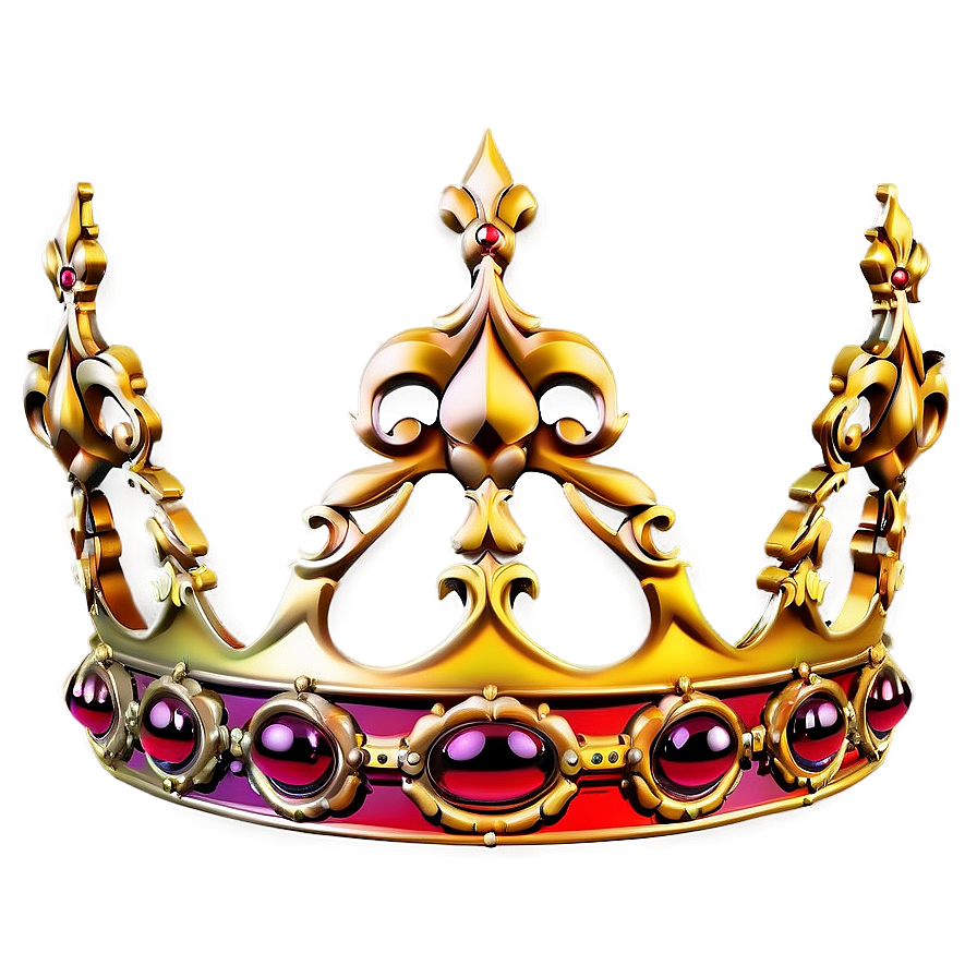 Ornate Crown Graphic Png 04302024 PNG image